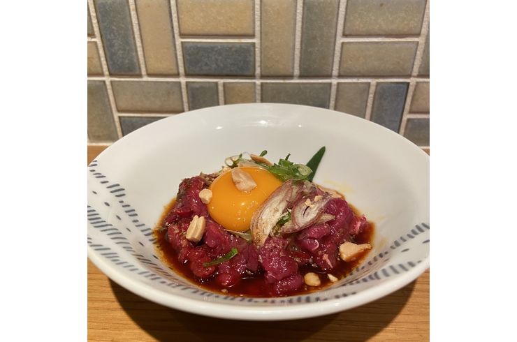 ミンククジラのユッケ‼️